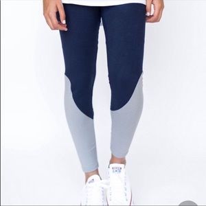 Blue High waist leggings
